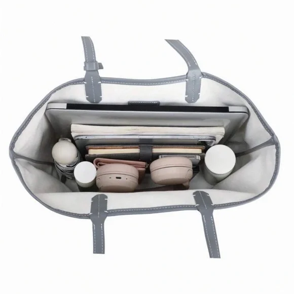 Gray fashion tote bag - Picture 6 of 6